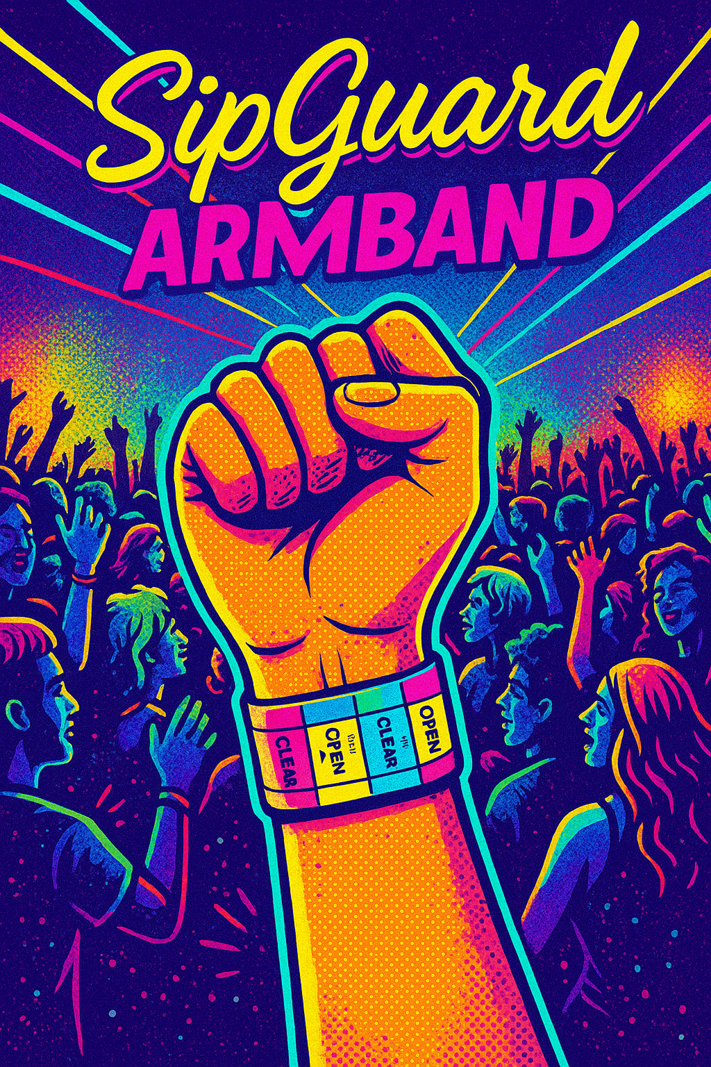 SipGuard Testarmband – Sofortschutz auf jedem Festival, Konzert & in jedem Club